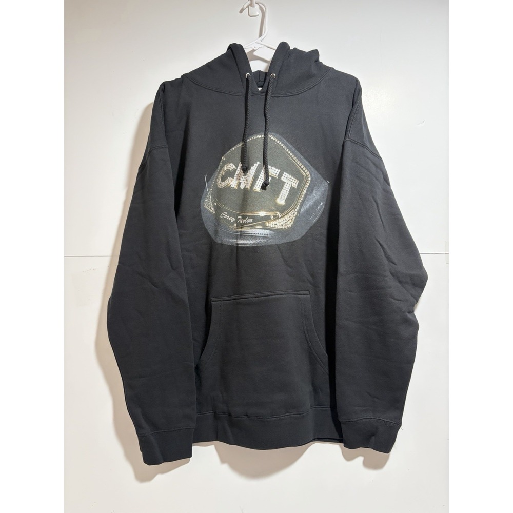 COREY TAYLOR CMFT CONCERT LONG SLEEVE XL HOODIE BLACK NEW SLIPKNOT RN#99052